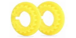Slot.it SICH101 18 Tooth Pulley for 4WD System - Yellow  - 2 / card