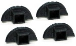 Slot.it SICH20 Body mounting plastic "cups" for use with HRS type chassis - set of 4 pcs. / card