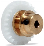 Slot.it SIGO27BZ Offset 27 Tooth Bronze Hub Inline Gear