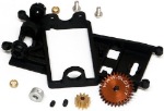 Slot.it SIKK11 Anglewinder Conversion kit with motor mount, gears, axle stopper and motor screws.