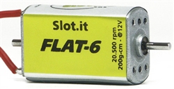 Slot.it SIMN09C Motor FLAT6 20,500 RPM Closed Can 7.3mm Front Shaft