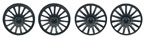 Slot.it SIPA61 Audi R18 TDI wheel inserts - 4 / package - fits small hub (scale 15") wheels