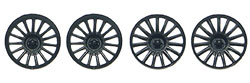 Slot.it SIPA61 Audi R18 TDI wheel inserts - 4 / package - fits small hub (scale 15") wheels