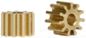 Slot.it SIPI6711o 11 Tooth Brass Anglewinder Pinion 6.75mm diameter