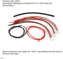 Slot.it SISP34 Lighting Kit Connectors (X3) for Oxigen & SSD (Digital) Chips