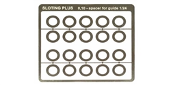 Sloting Plus SP069101 0.1mm Stainless Steel GUIDE spacers for 1/24 guides x 20