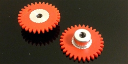 Thunderslot GE30SWP spur gear plastic 30 teeth, dia. 17mm. (orange)