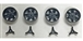 Thunderslot THIN001C Lola Wheel Inserts with Three Pole Knock-offs