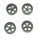 Thunderslot THIN003 Shelby 67 Mustang wheel inserts