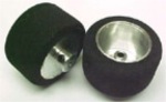 TSRF THP2402 4 "Club Racer" Aluminum Setscrew Rear Wheels (Pair) - with high performance closed cell foam rubber