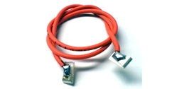 TQ RACING TQ130 1' 18 Gauge Orange Silicone Lead Wire w/ Silver Clips