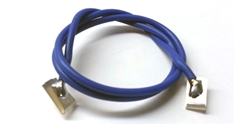 TQ RACING TQ138 1' 18 Gauge BLUE Silicone Lead Wire w/ Silver Clips