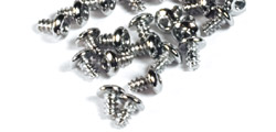 TQ RACING TQ16 Can Screws 1/8" Chrome Self Tapping Allen Drive 24 pcs.