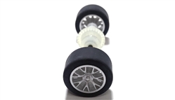 Scalextric Rear wheels, tires, bushings, gear & axle assembly for Scalextric Porsche 911 RSR - C3732, C3851, C3944, C4020