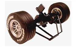 Scalextric W8443 Front Wheels, Tires, Axle and Front Suspension detail for McLaren Formula One C2262, C2262A, C2263 & C2263A
