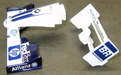 Scalextric W8844 Front & Rear wings Williams F1 - C1139T Set Car
