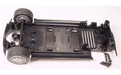 Scalextric W9021 Chassis underpan with mounting screws and front axle assembly for Mini Coopers C2564 & C2565