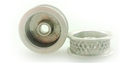 Wheels Etc WHE2535 Flanged 1/24  Front Free Wheeling Wheels for 1/8" Plain Axle