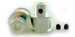 Wheels Etc WHE3030 Flanged 1/32 Rear Setscrew Wheels for 1/8" Plain Axle