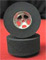 Wilde Racing Products WRPW-02 Drag Rears 1 3/16" x 0.500" STAR 3/32" Axle Silver