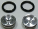 Wilde Racing Products WRPW-12 Drag Fronts 3/4" CENTERLINE 1/16" Axle Silver