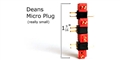 Dean's WSD1222 Micro 2R Polarized Plug - Ultra Miniature - SINGLE Pair