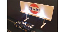 Royale Slot Car Accessories Z5502 1/32 ILLUMINATED GULF Classic Trackside Sign