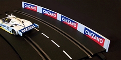 Royale Slot Car Z7708-06 1/32 CINZANO Carrera 4/15 Outside Barriers (x2)